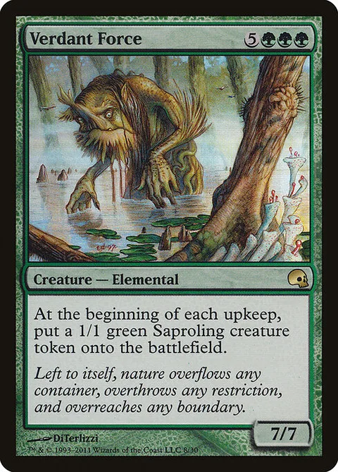Verdant Force, card 8 from Premium Deck Series: Graveborn