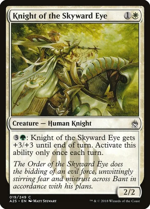 Knight of the Skyward Eye, card 19 from Masters 25