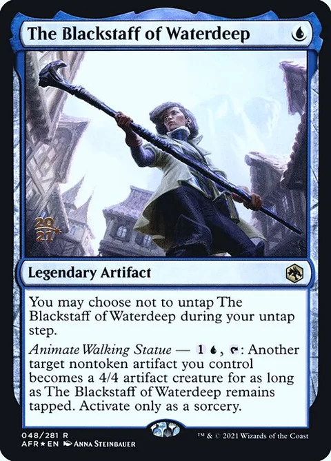The Blackstaff of Waterdeep, card 48s from Adventures in the Forgotten Realms Promos