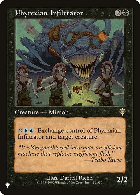 Phyrexian Infiltrator, card INV-116 from The List