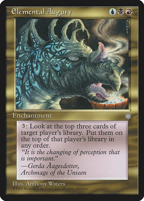 Elemental Augury, card 286 from Ice Age