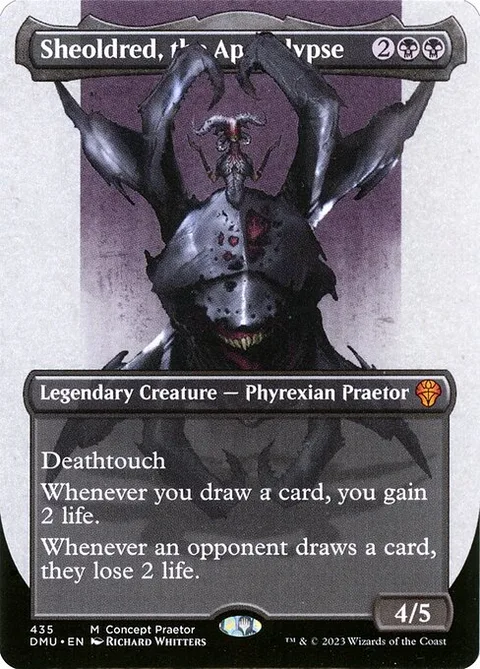Sheoldred, the Apocalypse, carte 435 de Dominaria United