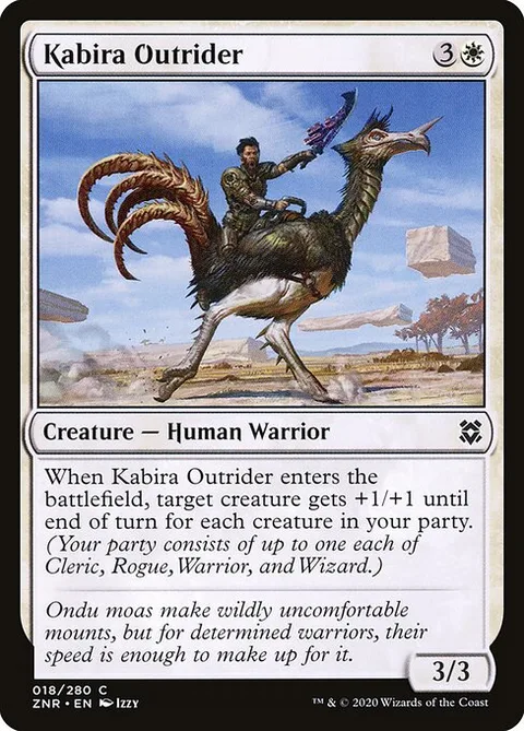 Kabira Outrider, card 18 from Zendikar Rising