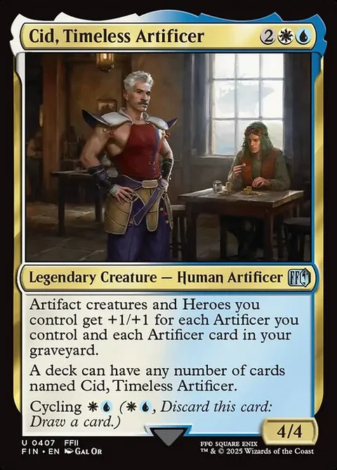 Cid, Timeless Artificer, card 407 from Final Fantasy