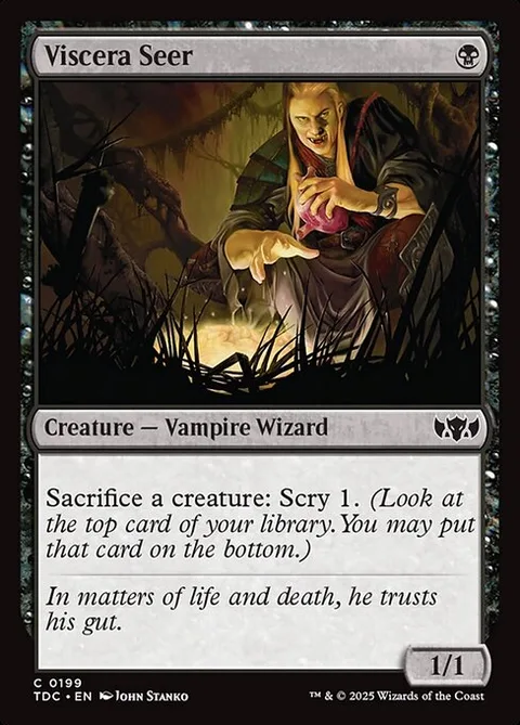 Viscera Seer, carte 199 de Tarkir: Dragonstorm Commander