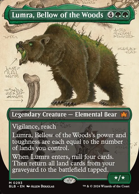 Lumra, Bellow of the Woods, card 293 from Bloomburrow