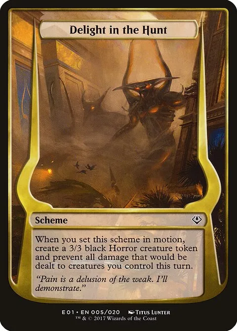 Delight in the Hunt, card 5★ from Archenemy: Nicol Bolas Schemes