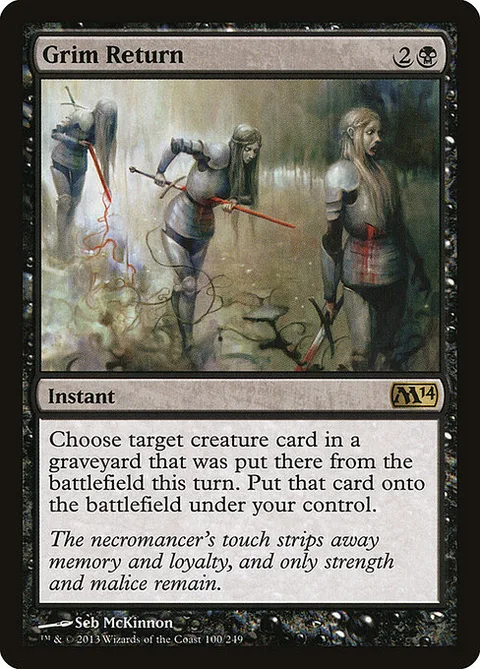 Grim Return, carte 100 de Magic 2014