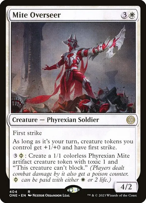 Mite Overseer, carte 404 de Phyrexia: All Will Be One
