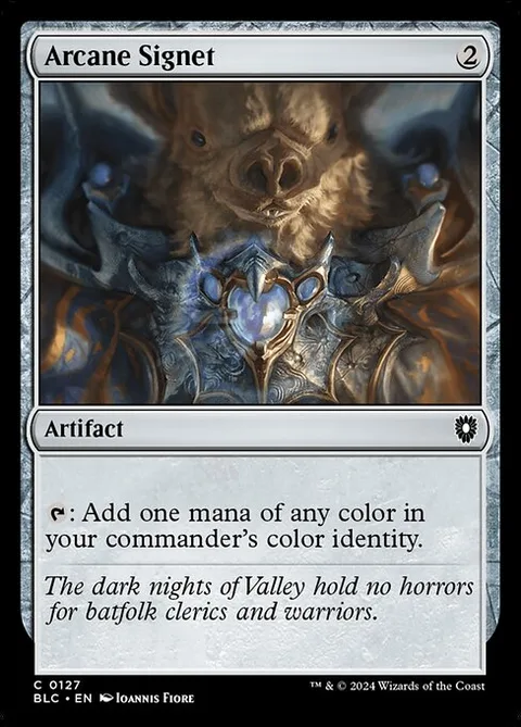 Arcane Signet, carte 127 de Bloomburrow Commander