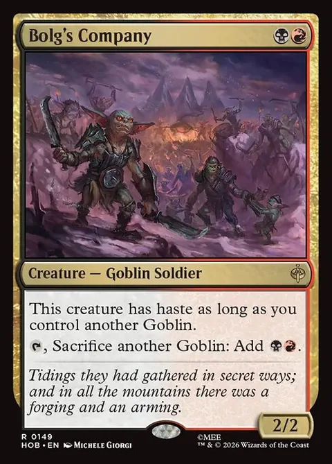 Bolg's Company, card 149 from The Hobbit