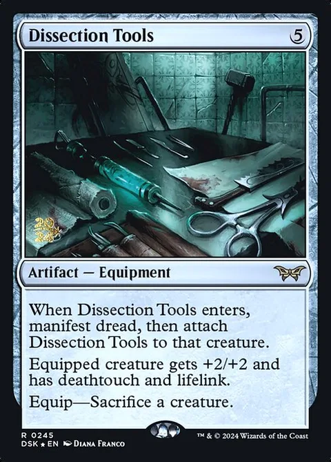 Dissection Tools, card 245s from Duskmourn: House of Horror Promos