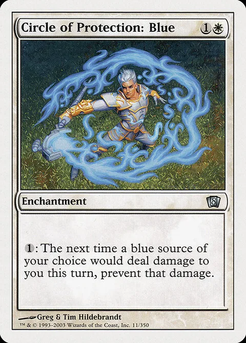 Circle of Protection: Blue, carte 11 de Eighth Edition