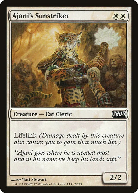 Ajani's Sunstriker, carte 2 de Magic 2013