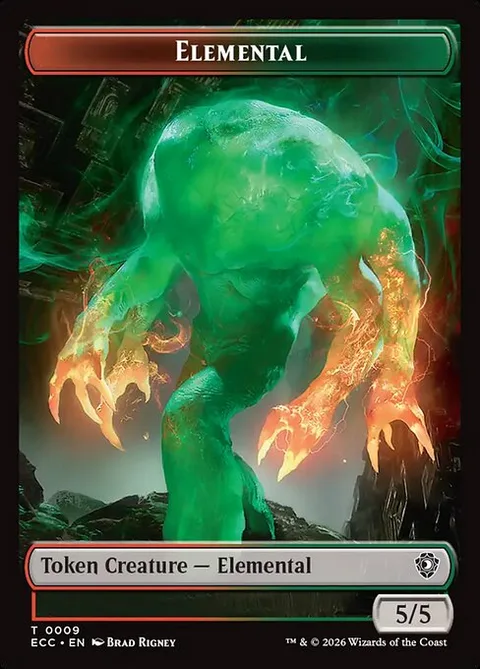 Elemental, carte 9 de Lorwyn Eclipsed Commander Tokens