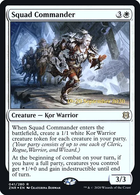 Squad Commander, card 41s from Zendikar Rising Promos
