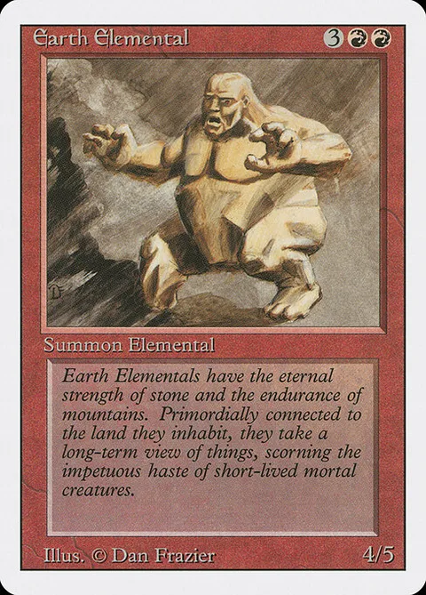 Earth Elemental, card 146 from Revised Edition
