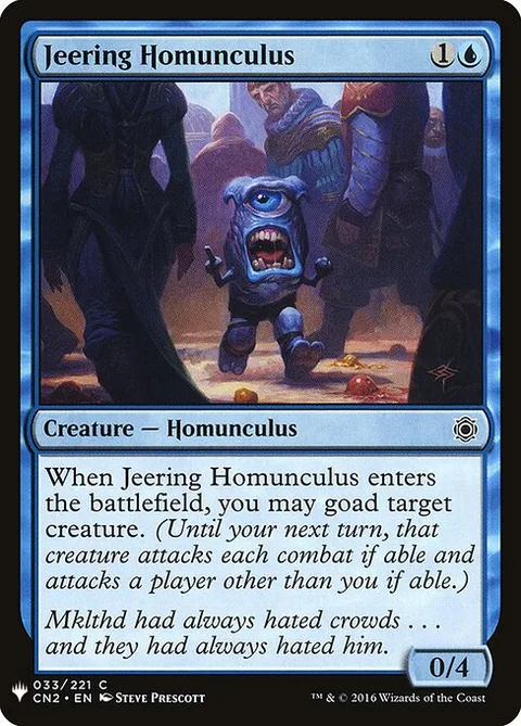 Jeering Homunculus, card CN2-33 from The List