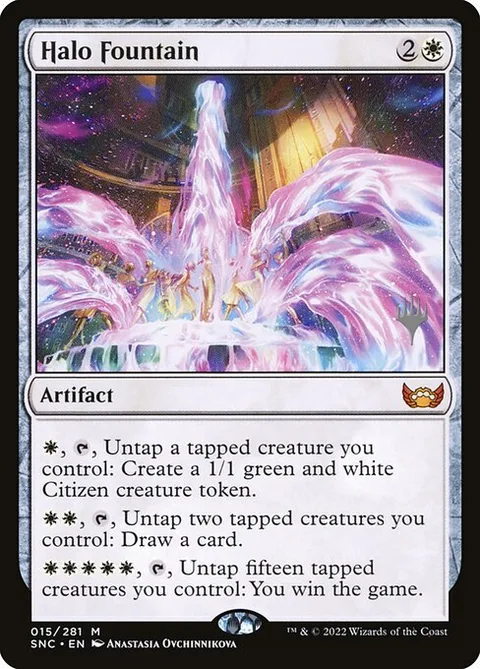 Halo Fountain, carte 15p de Streets of New Capenna Promos