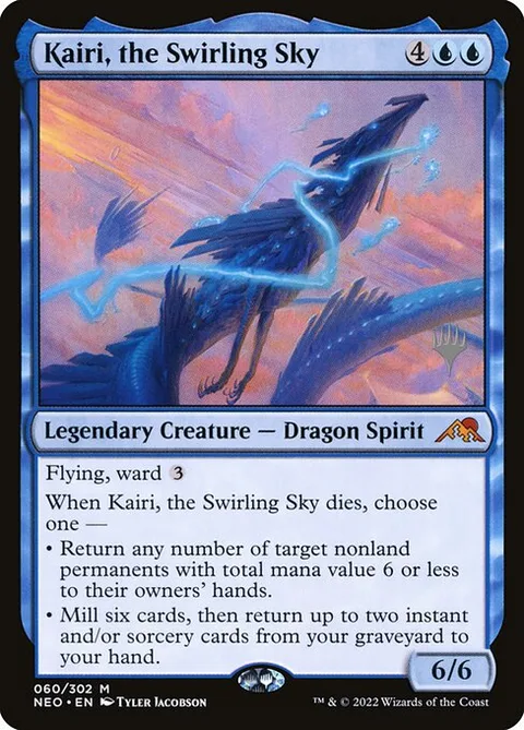 Kairi, the Swirling Sky, carte 60p de Kamigawa: Neon Dynasty Promos