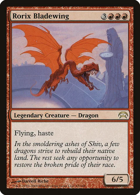 Rorix Bladewing, card 65 from Planechase