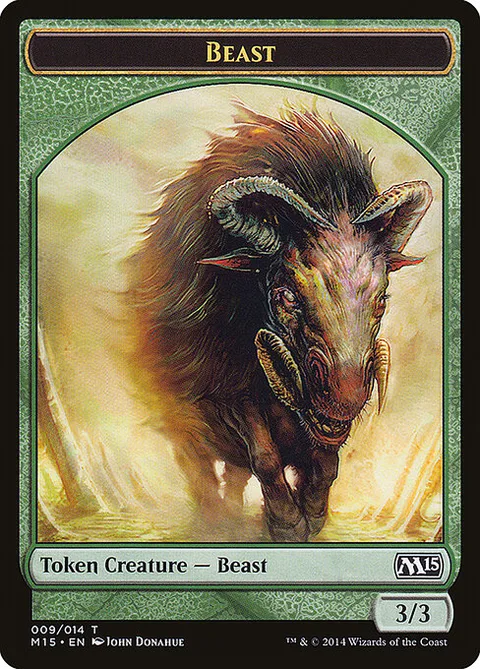 Beast, carte 9 de Magic 2015 Tokens