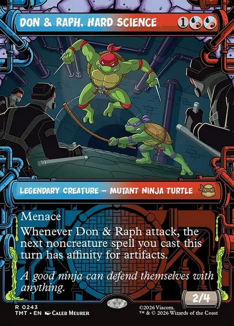 Don & Raph, Hard Science, card 243 from Teenage Mutant Ninja Turtles