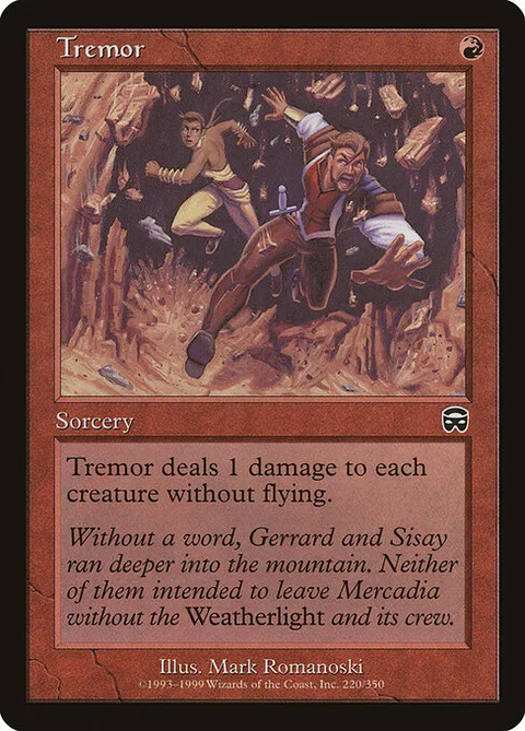 Tremor, card 220 from Mercadian Masques