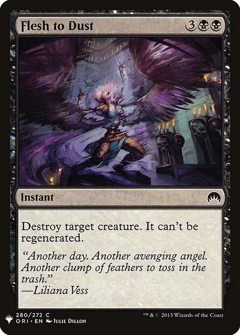 Flesh to Dust, carte ORI-280 de The List