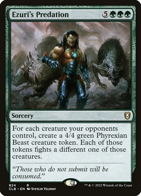 Ezuri's Predation, carte 824 de Commander Legends: Battle for Baldur's Gate