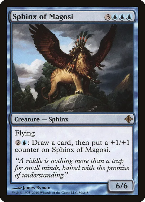 Sphinx of Magosi, card 89 from Rise of the Eldrazi