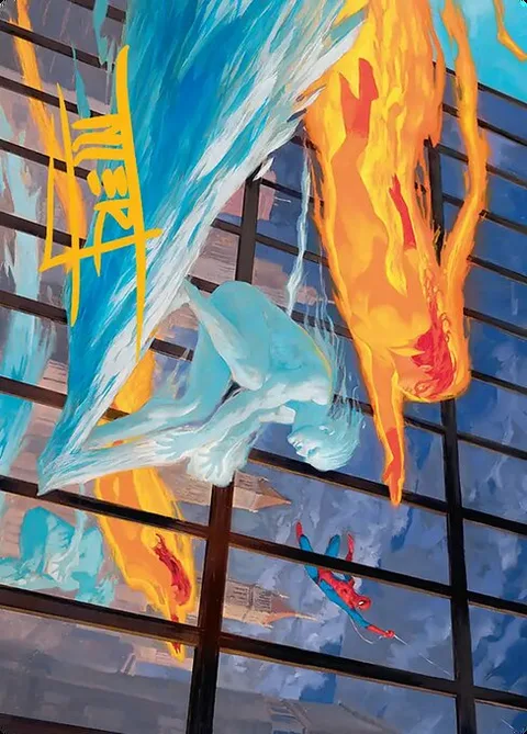 Iceman and Firestar // Iceman and Firestar, carte 45 de Marvel Super Heroes Art Series