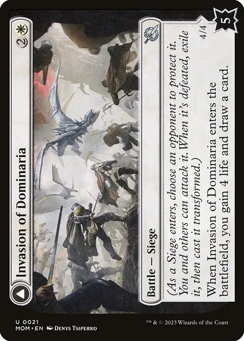 Invasion of Dominaria // Serra Faithkeeper, card 21 from March of the Machine