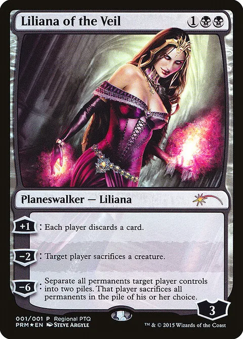 Liliana of the Veil, card 2015 from Pro Tour Promos