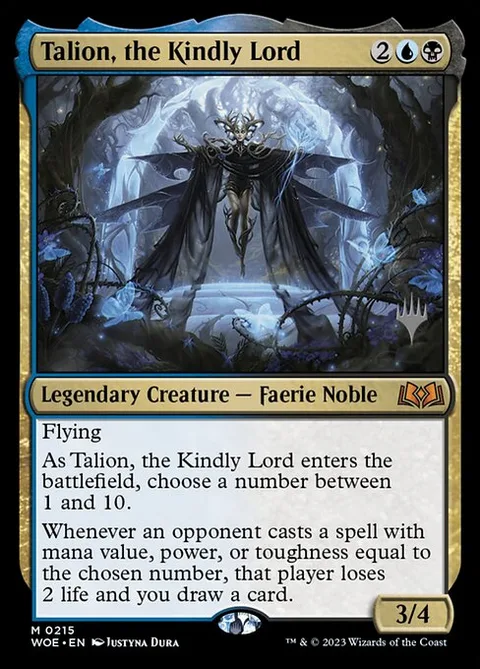 Talion, the Kindly Lord, carte 215p de Wilds of Eldraine Promos