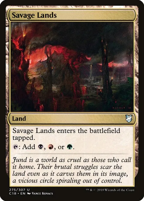 Savage Lands, card 275 from Commander 2018