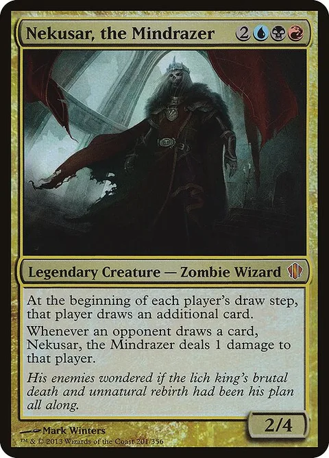 Nekusar, the Mindrazer, card 201 from Commander 2013 Oversized