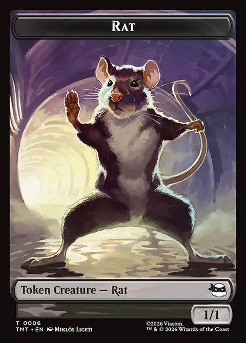Rat, carte 6 de Teenage Mutant Ninja Turtles Tokens