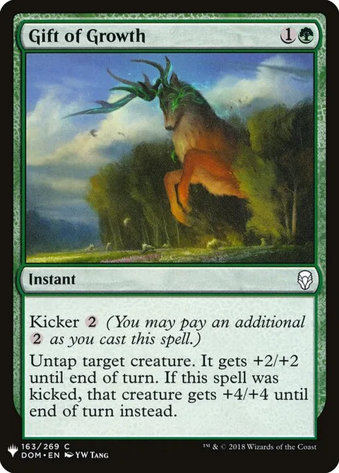 Gift of Growth, card DOM-163 from The List