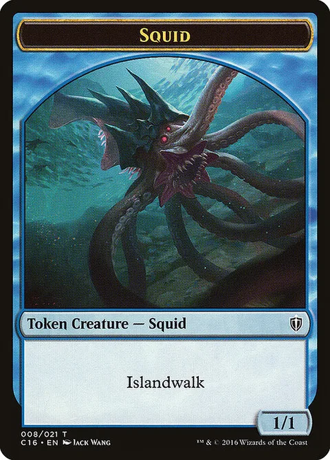 Squid, carte 8 de Commander 2016 Tokens