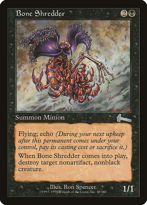 Bone Shredder, carte 49 de Urza's Legacy
