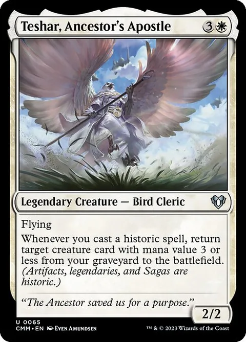 Teshar, Ancestor's Apostle, carte 65 de Commander Masters