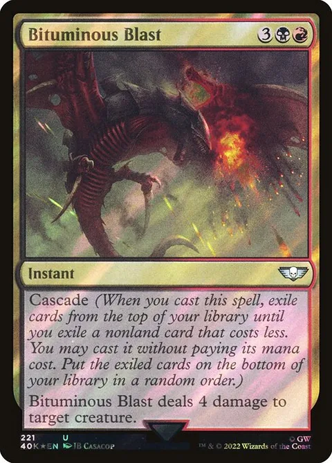 Bituminous Blast, card 221★ from Warhammer 40,000 Commander