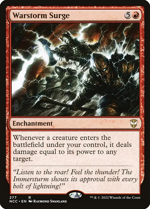 Warstorm Surge, card 277 from New Capenna Commander