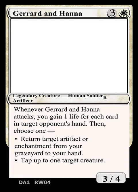 Gerrard and Hanna, card RW04a from Unknown Event