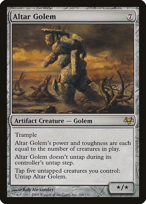 Altar Golem, card 166 from Eventide