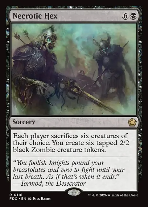 Necrotic Hex, carte 118 de Foundations Commander