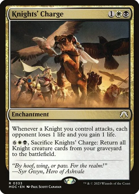Knights' Charge, carte 333 de March of the Machine Commander