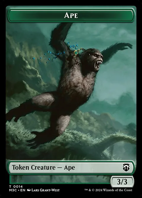 Ape, card 14 from Modern Horizons 3 Commander Tokens
