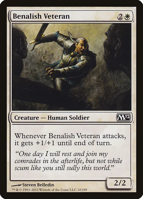 Benalish Veteran, card 10 from Magic 2012